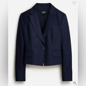 J Crew Collection Cropped Twill City Blazer
